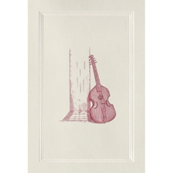 Greeting Cards - Brown Guitar 